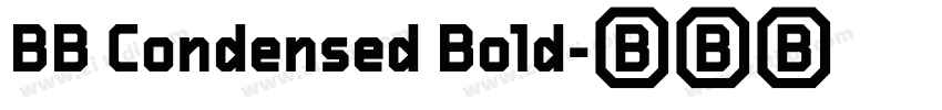 BB Condensed Bold字体转换